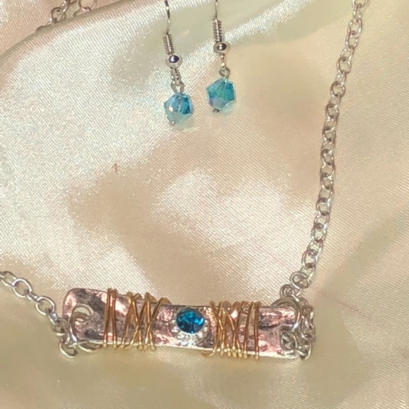 🆕Turquoise & silver pendant & earrings NWT - Picture 5 of 8